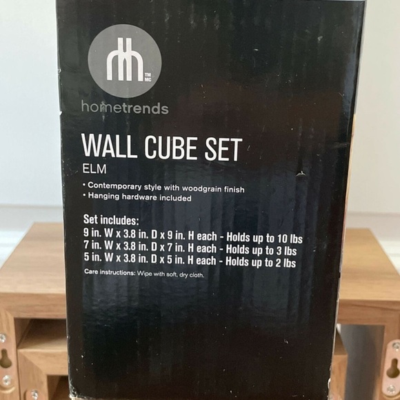 Wall Cube Set / Floating Wall Shelf Cubes - 3 Piece - Picture 10 of 10